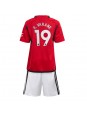 Manchester United Raphael Varane #19 Dječji Domaci Dres kompleti 2023-24 Kratak Rukavima (+ kratke hlače)